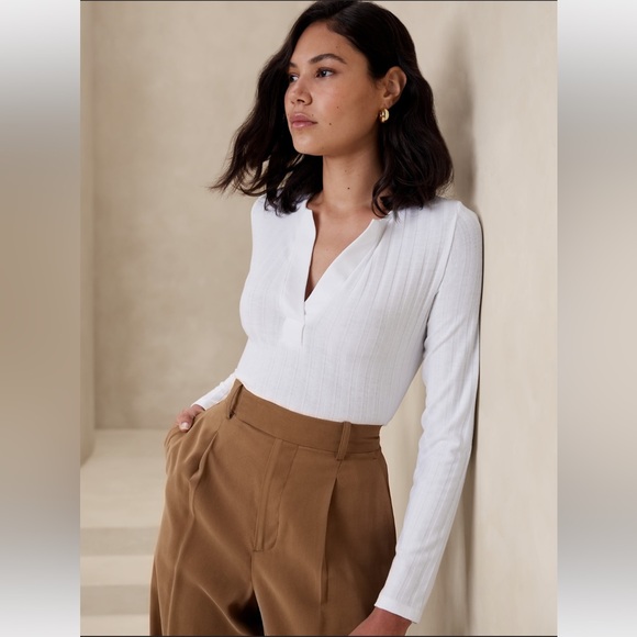 Banana Republic Factory Wide Ribbed Shirt - Picture 1 of 4